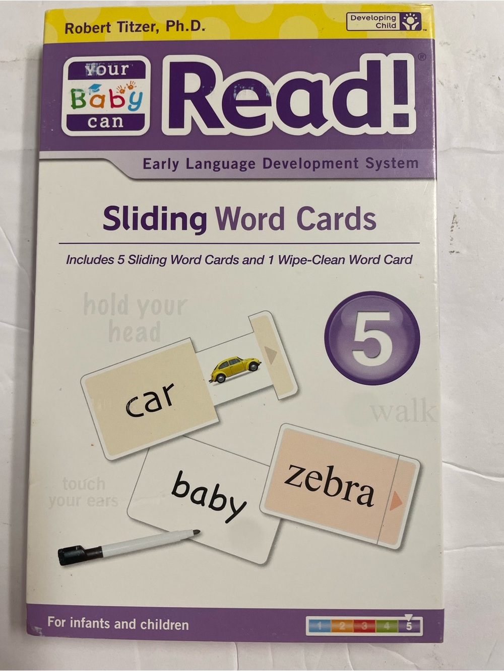 Your Baby Can Read! Sliding Word Cards - Volume 5